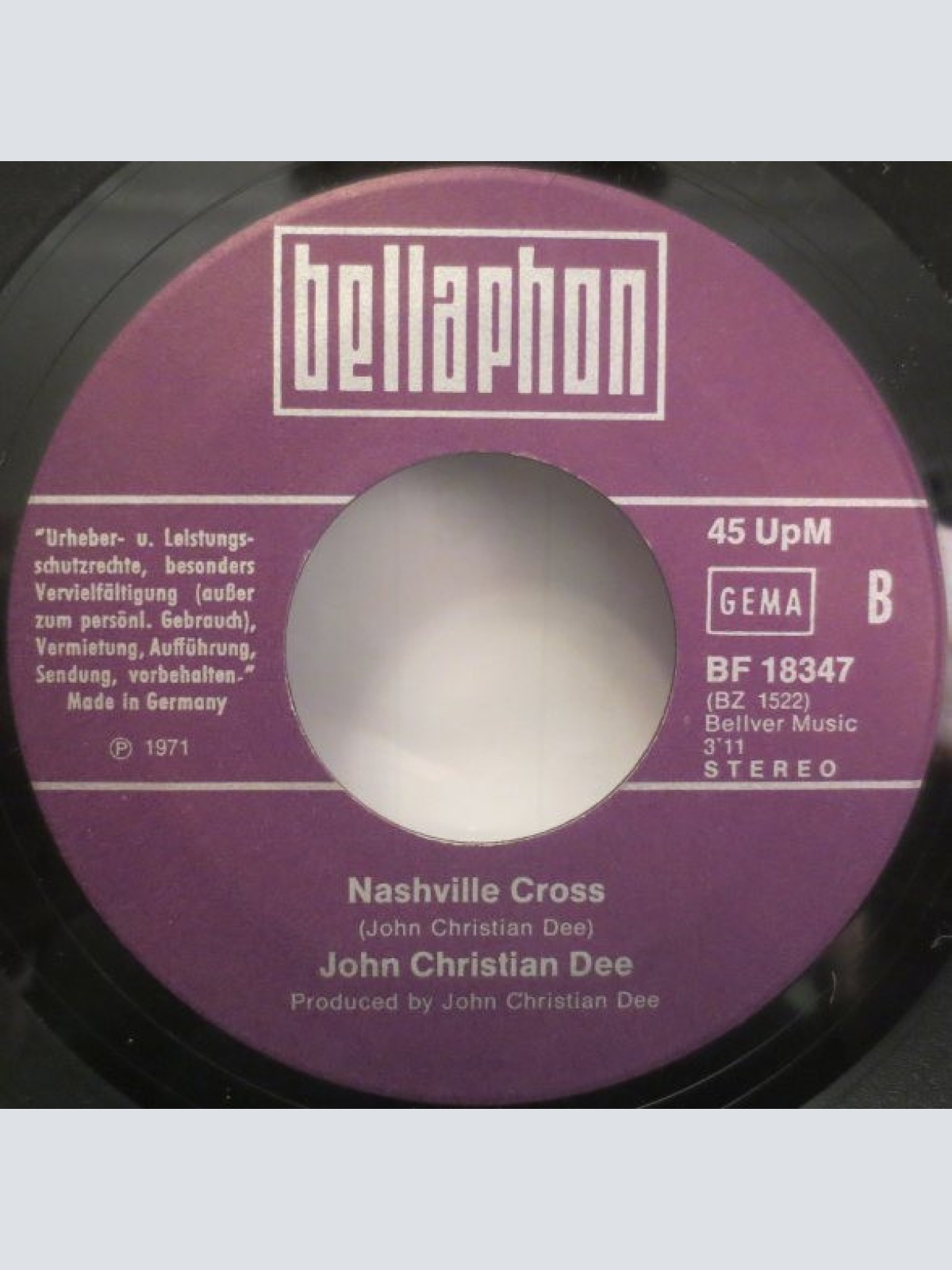 Vinyl / John Christian Dee - Come Johnnie