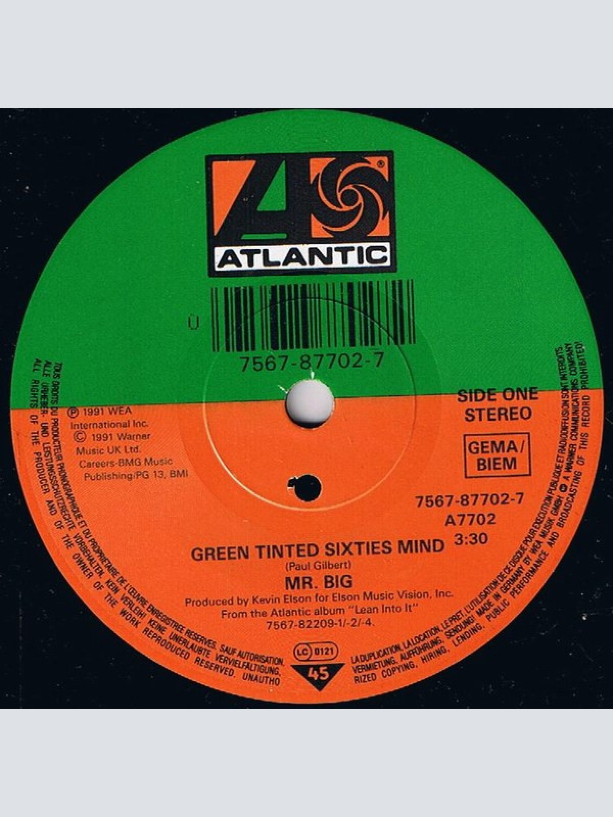 Vinyl / Mr. Big - Green Tinted Sixties Mind