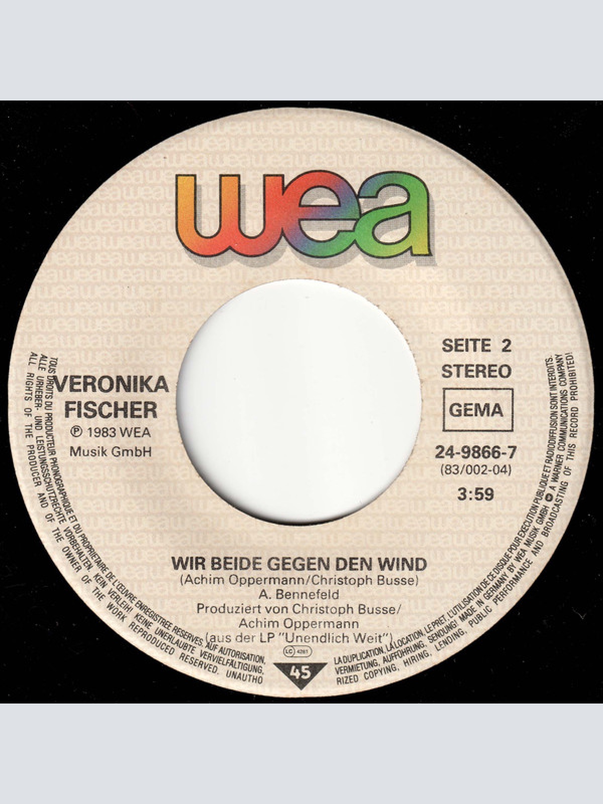 Vinyl / Veronika Fischer - Unendlich Weit