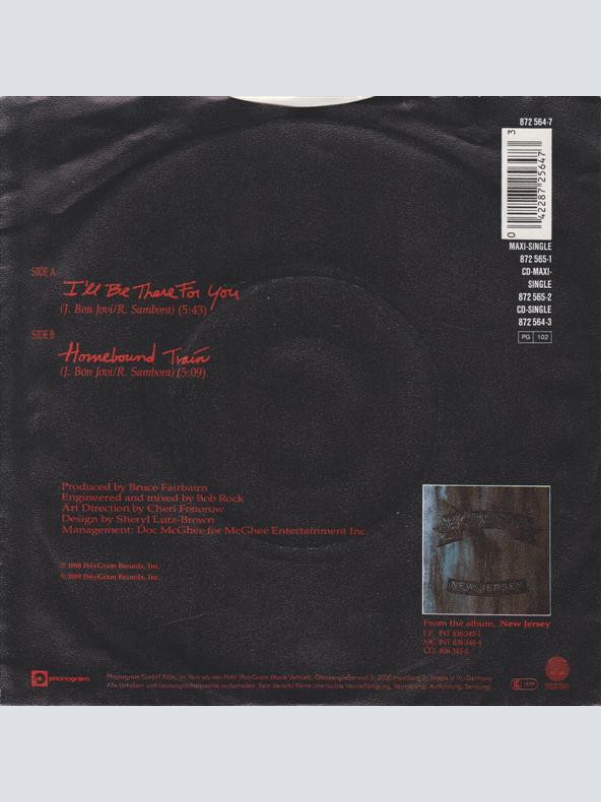 Vinyl / Bon Jovi - I'll Be There For You