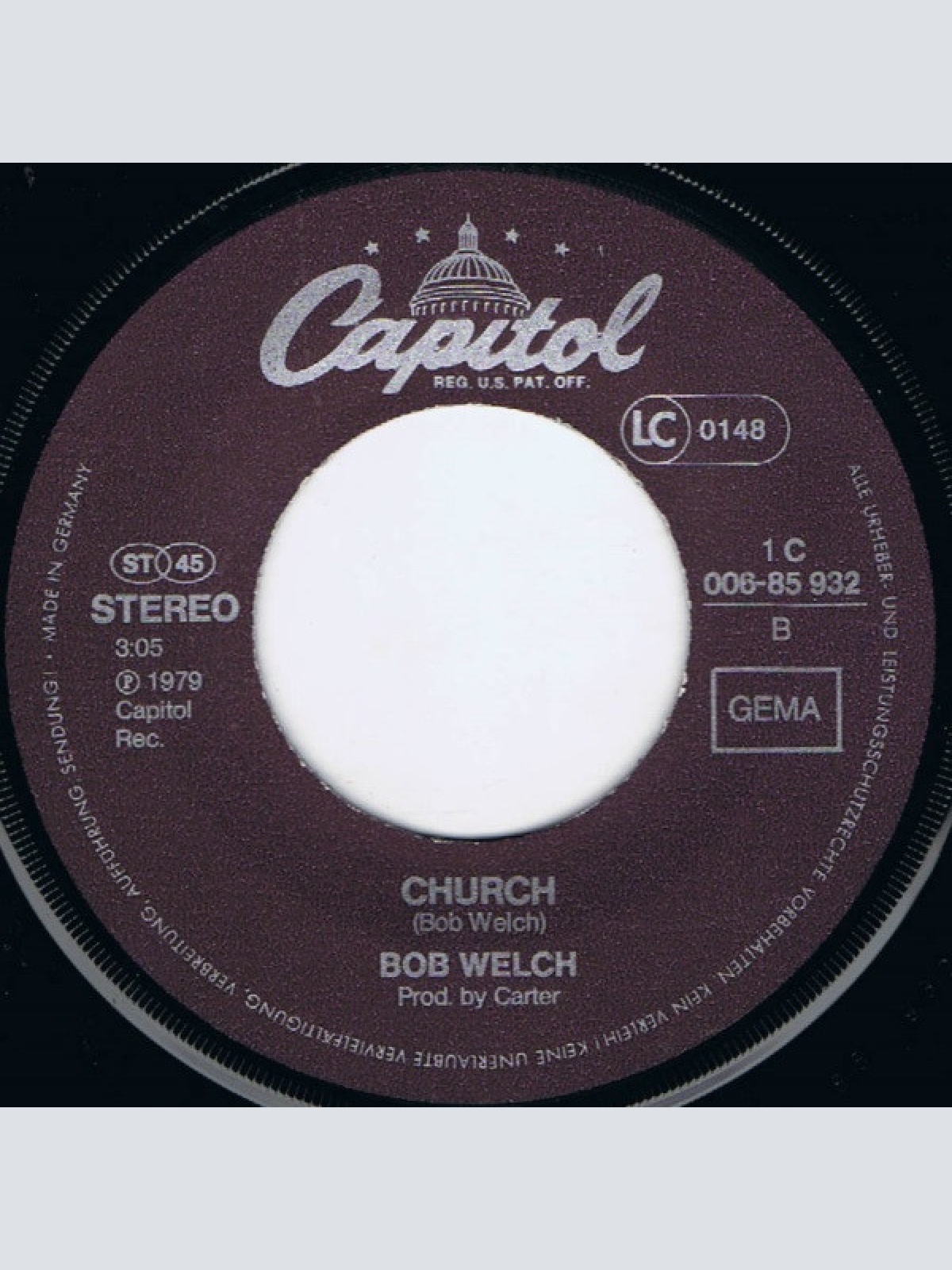 Vinyl / Bob Welch - I Saw Her Standing There