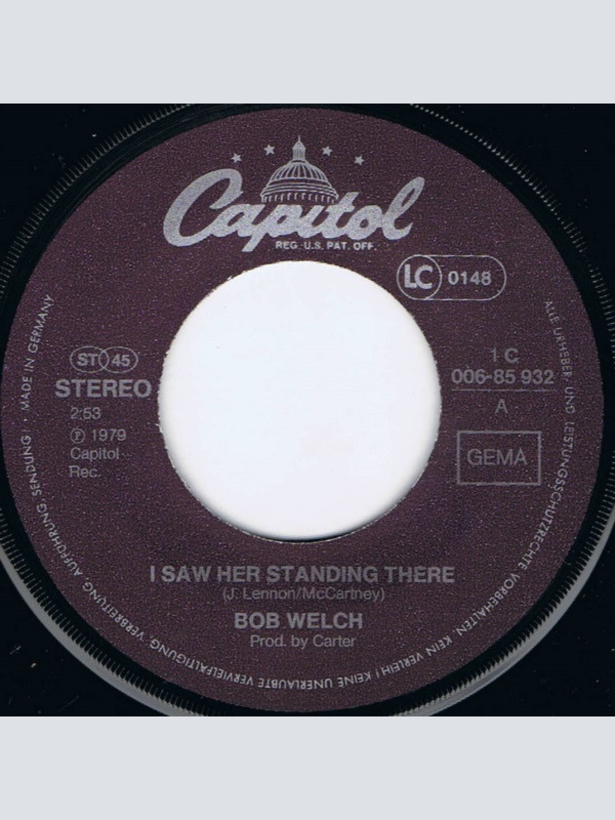 Vinyl / Bob Welch - I Saw Her Standing There