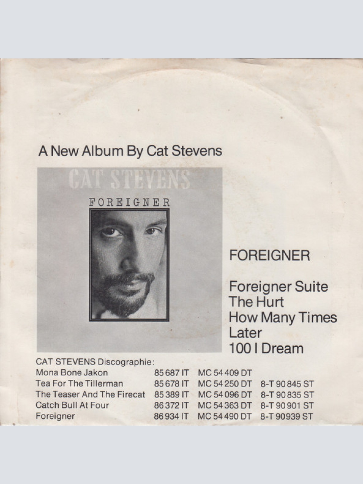 Vinyl / Cat Stevens - The Hurt