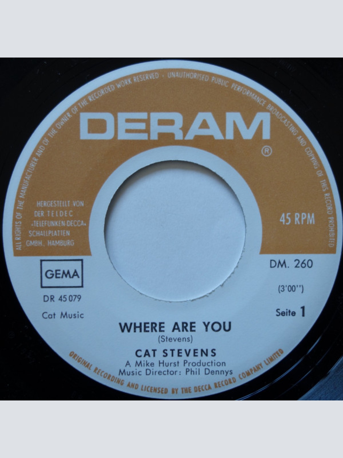Vinyl / Cat Stevens - Where Are You