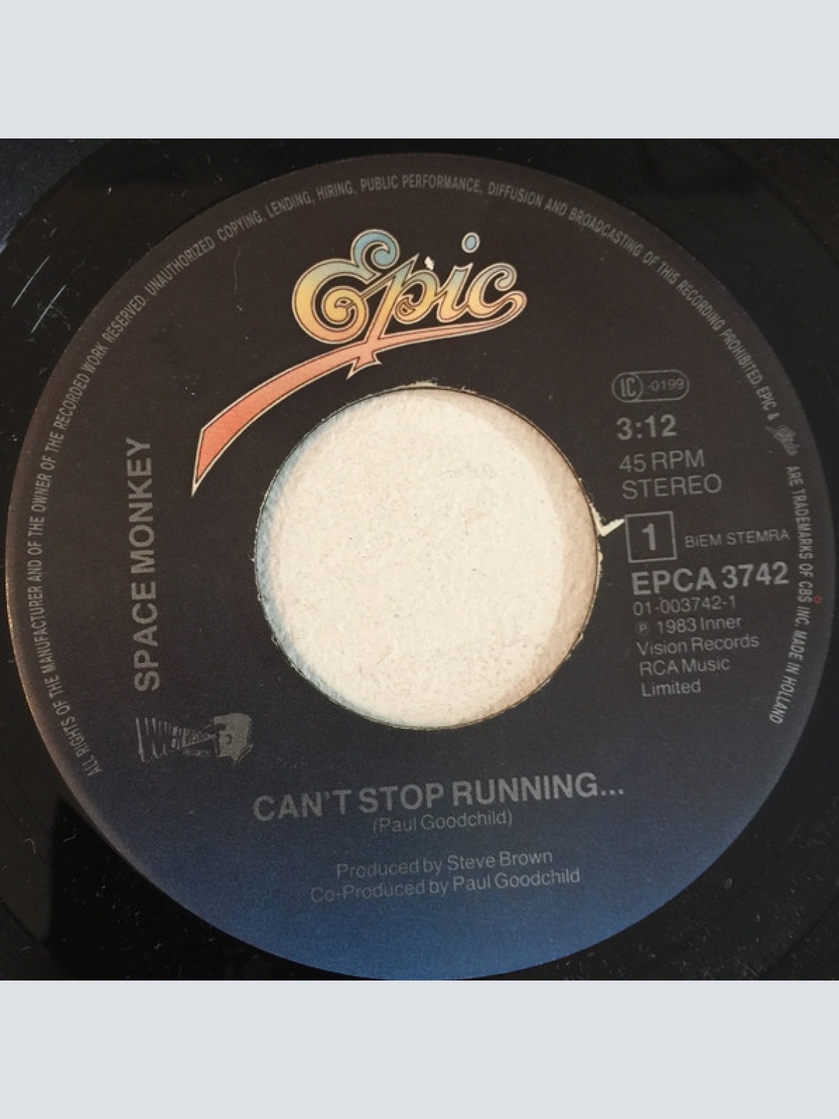 Vinyl / Space Monkey (3) - Can't Stop Running....