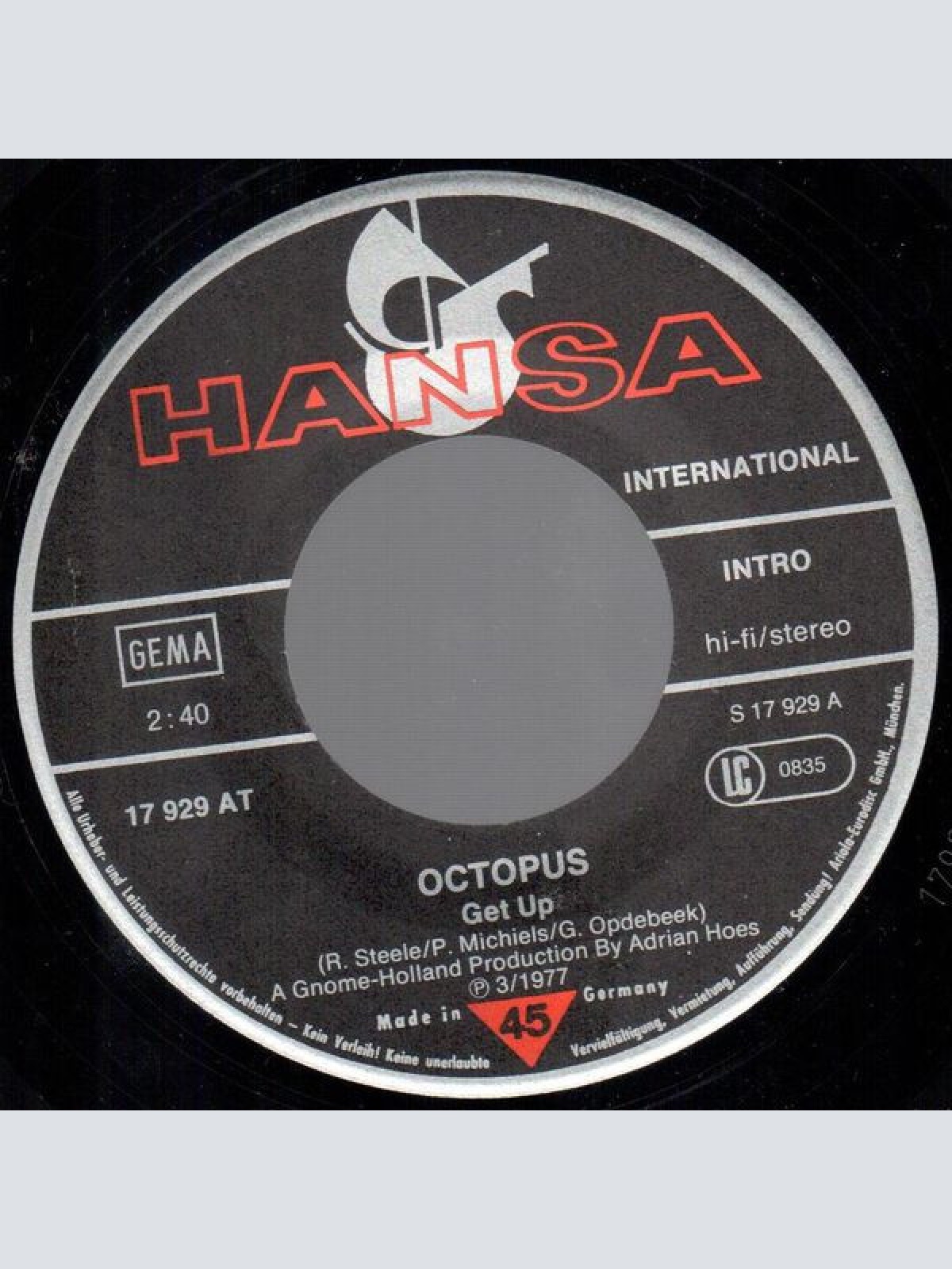 Vinyl / Octopus (5) - Get Up