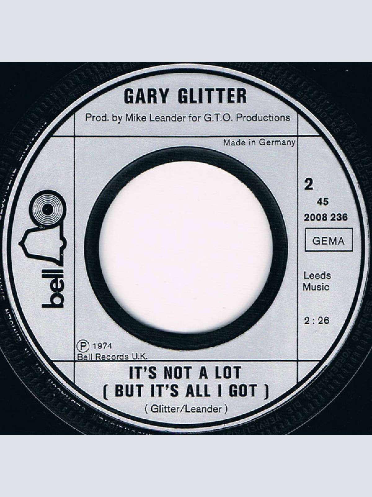 Vinyl / Gary Glitter - Remember Me This Way