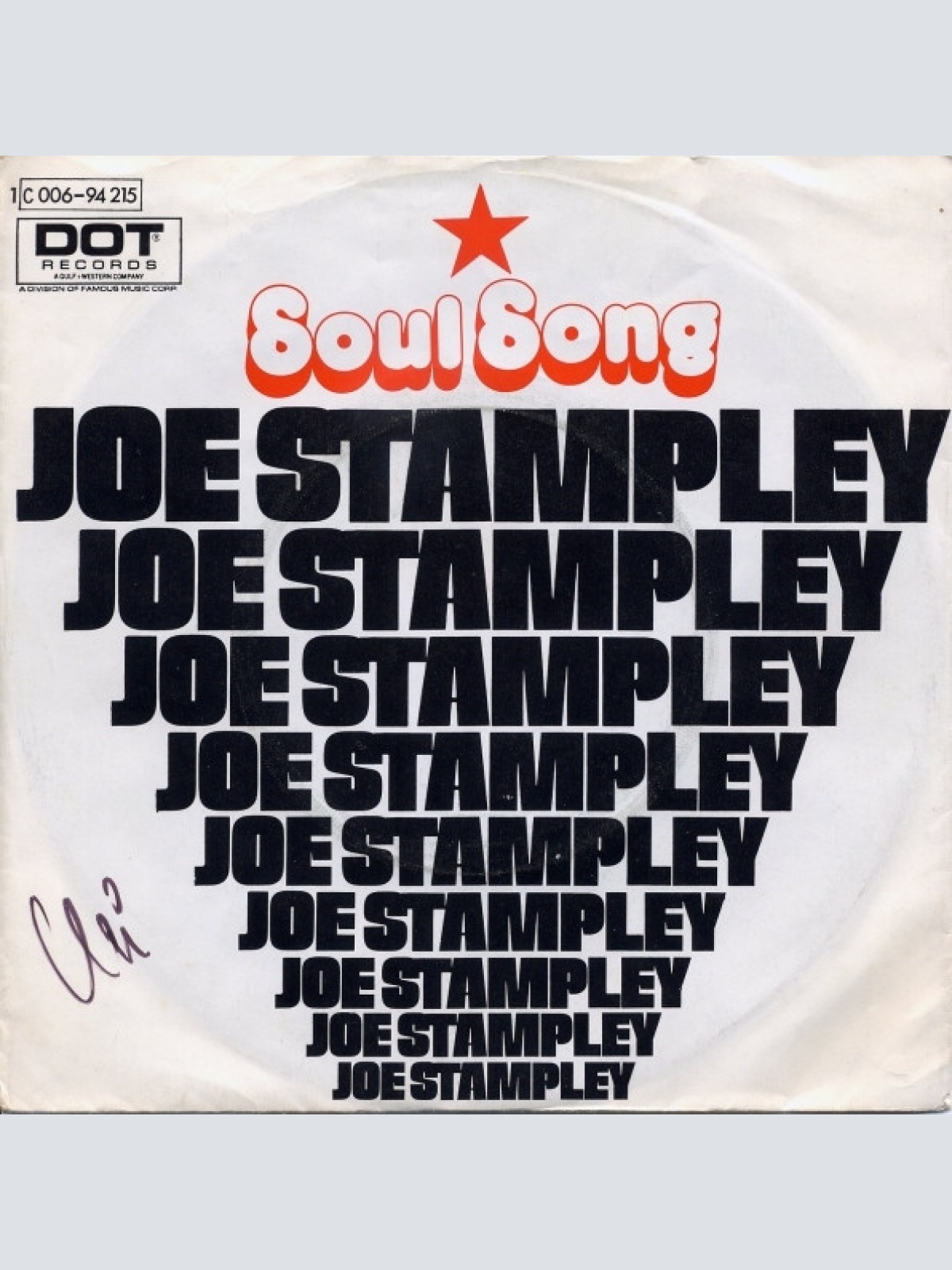 Vinyl / Joe Stampley - Soul Song