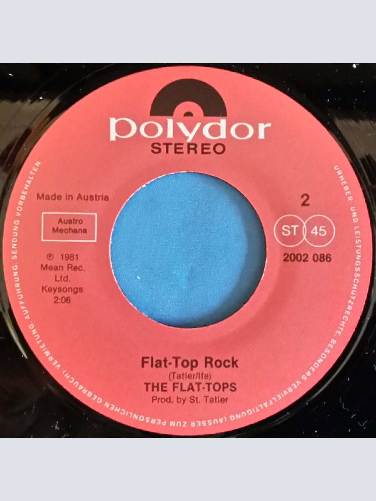 Vinyl / The Flat-Tops - The Bop Won't Stop