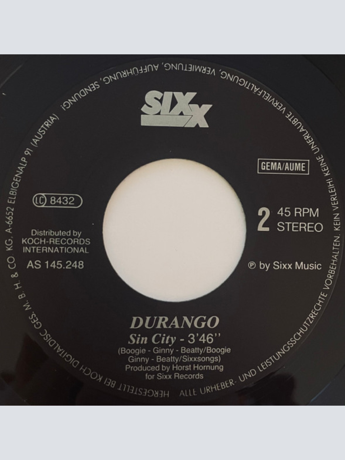 Vinyl / Durango (2) - Come Without Warning