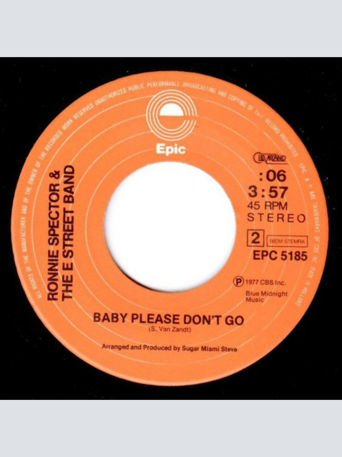 Vinyl / Ronnie Spector And The E-Street Band - Say Goodbye To Hollywood