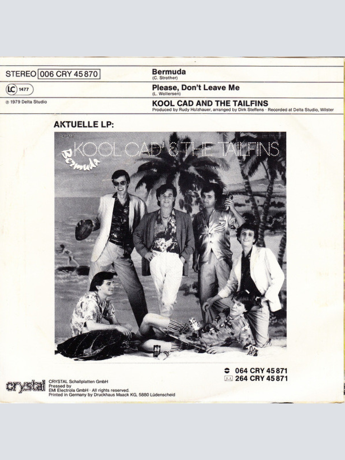 Vinyl / Kool Cad & The Tailfins - Bermuda