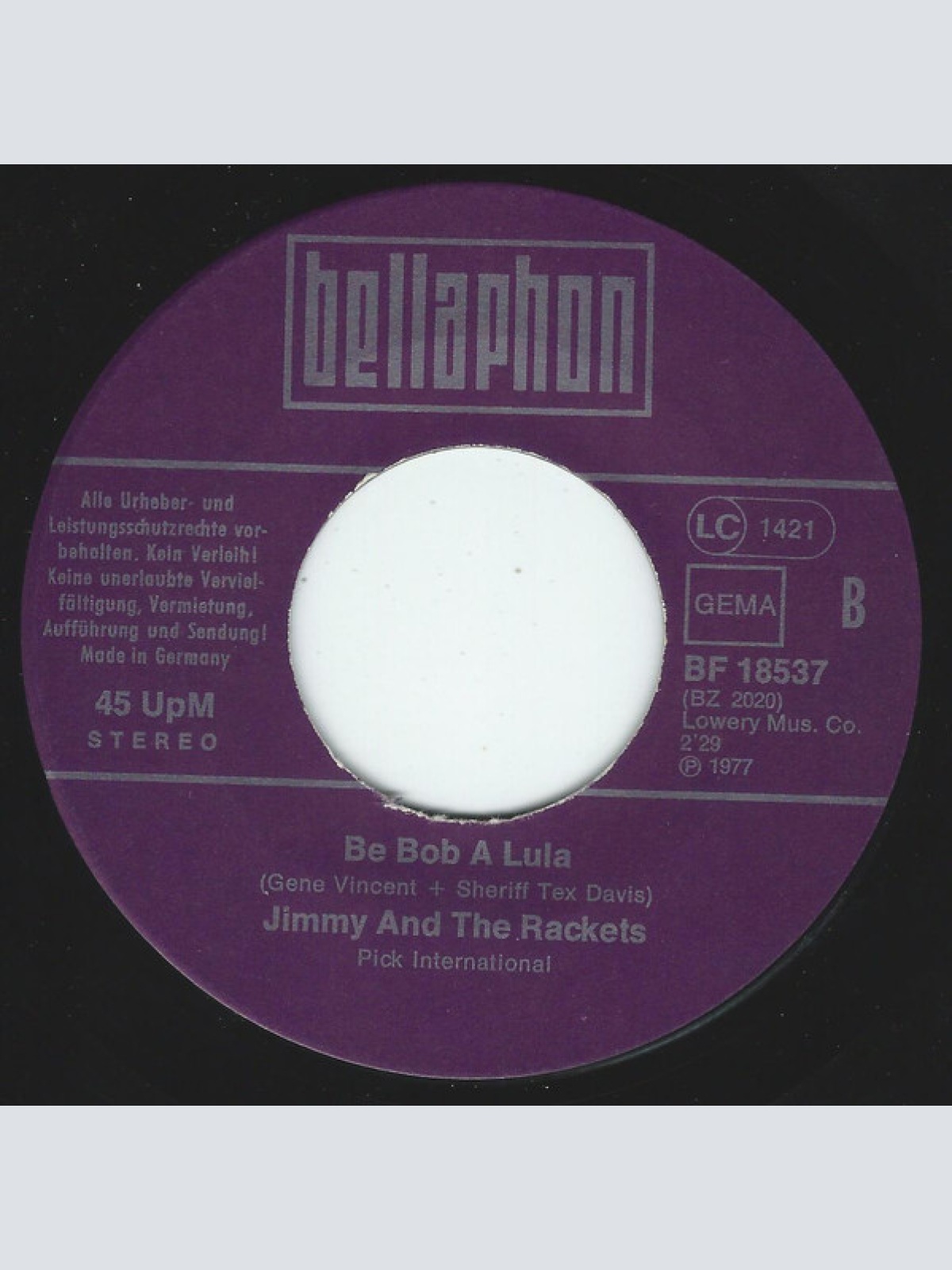 Vinyl / Jimmy & The Rackets - Jump Jive