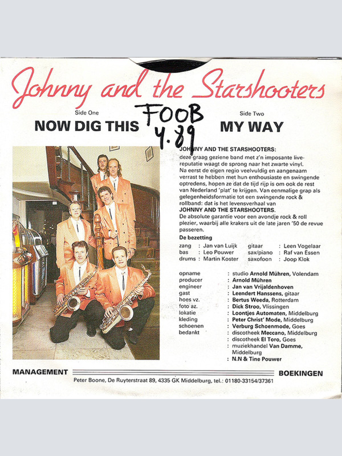 Vinyl / Johnny And The Starshooters - Now Dig This