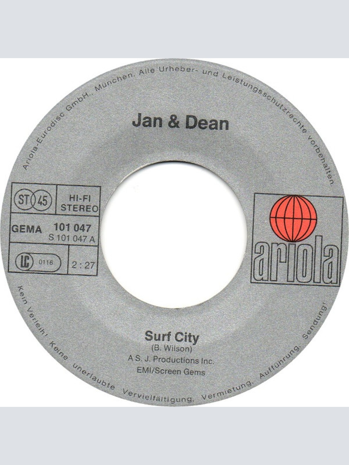 Vinyl / Jan & Dean - Surf City