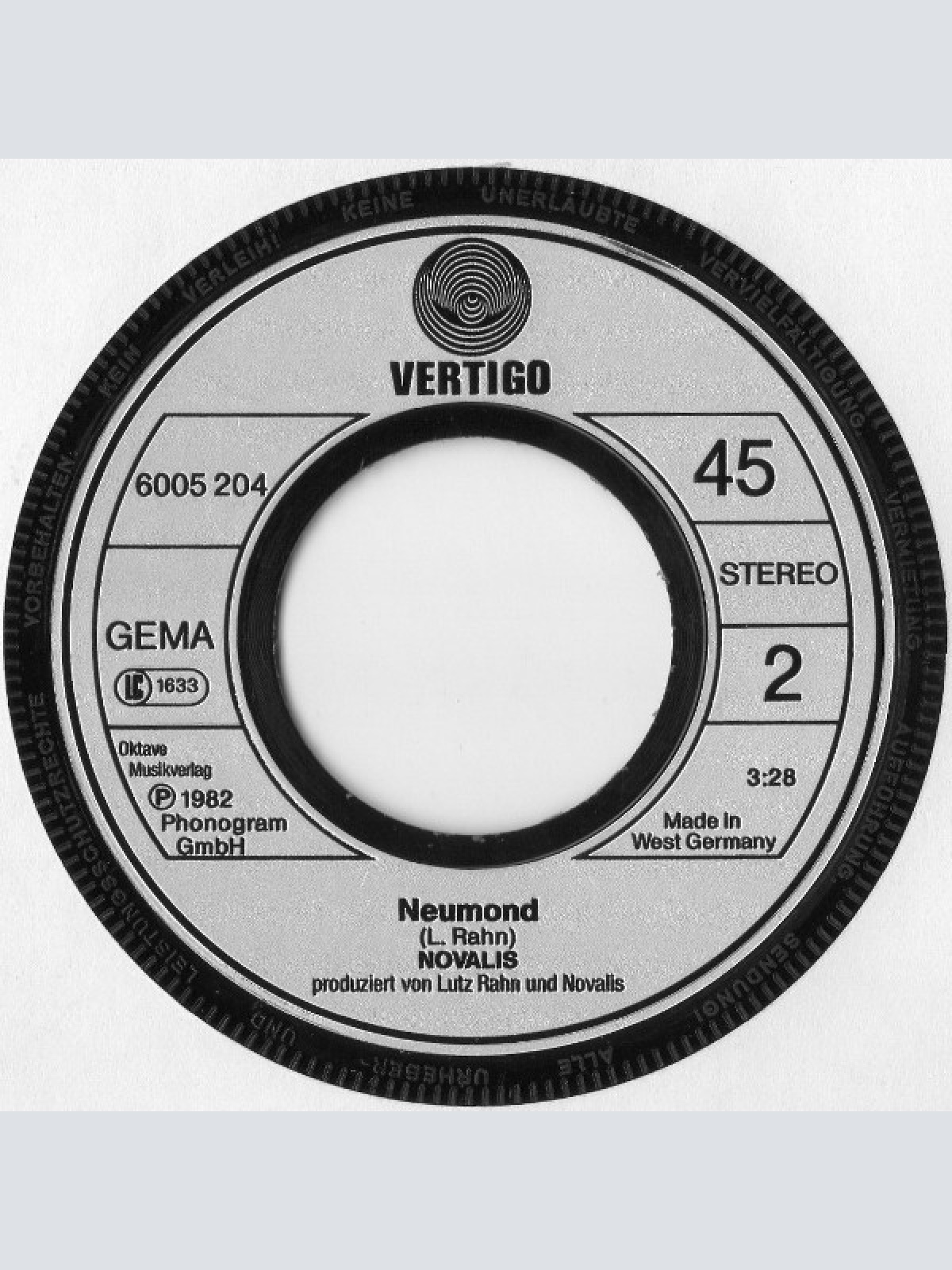 Vinyl / Novalis (3) - Oft Sagt Man Mehr, Wenn Man Schweigt