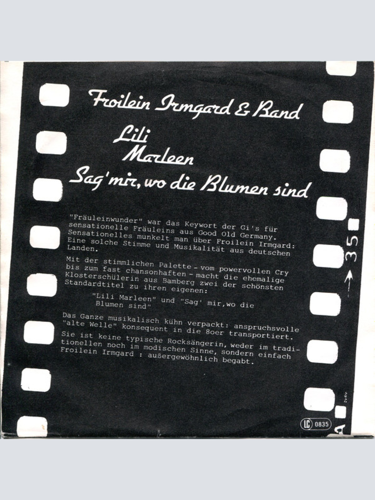 Vinyl / Froilein Irmgard & Band - Lili Marleen