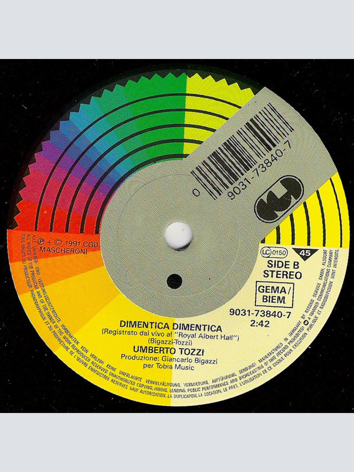 Vinyl / Umberto Tozzi - Gli Altri Siamo Noi