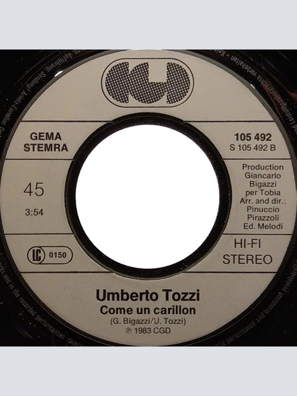 Vinyl / Umberto Tozzi - Nell'Aria C'É