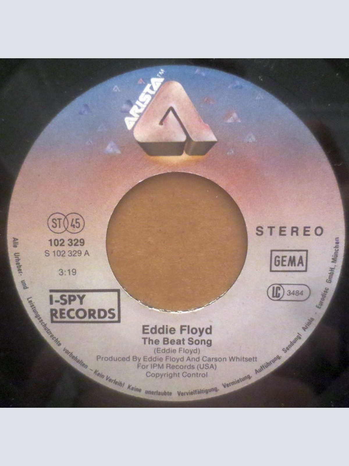 Vinyl / Eddie Floyd - The Beat Song / London