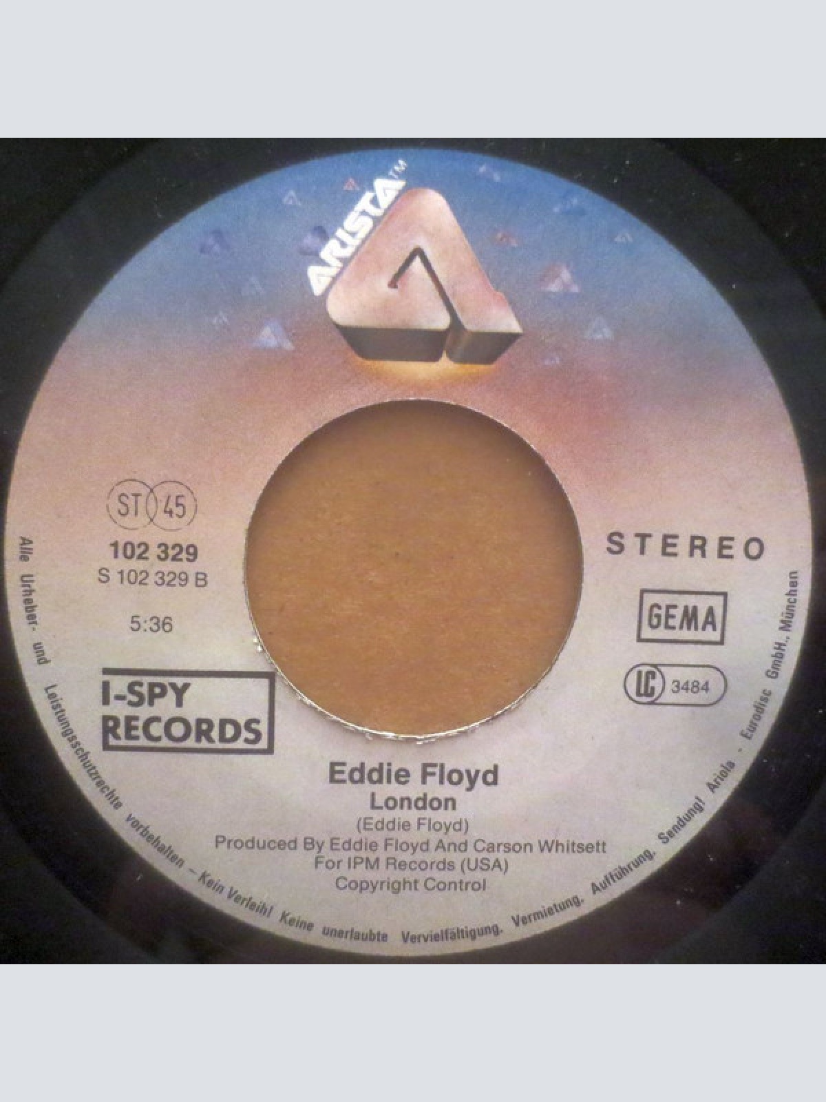 Vinyl / Eddie Floyd - The Beat Song / London