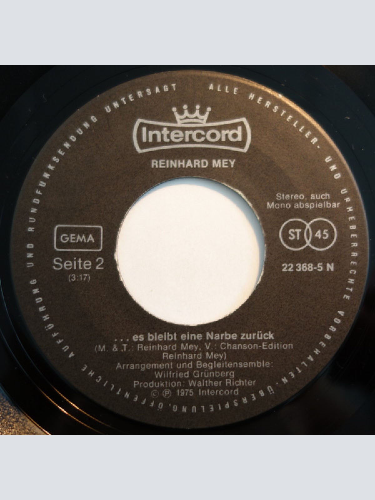 Vinyl / Reinhard Mey - Es Gibt Tage, Da Wünscht' Ich, Ich Wär' Mein Hund