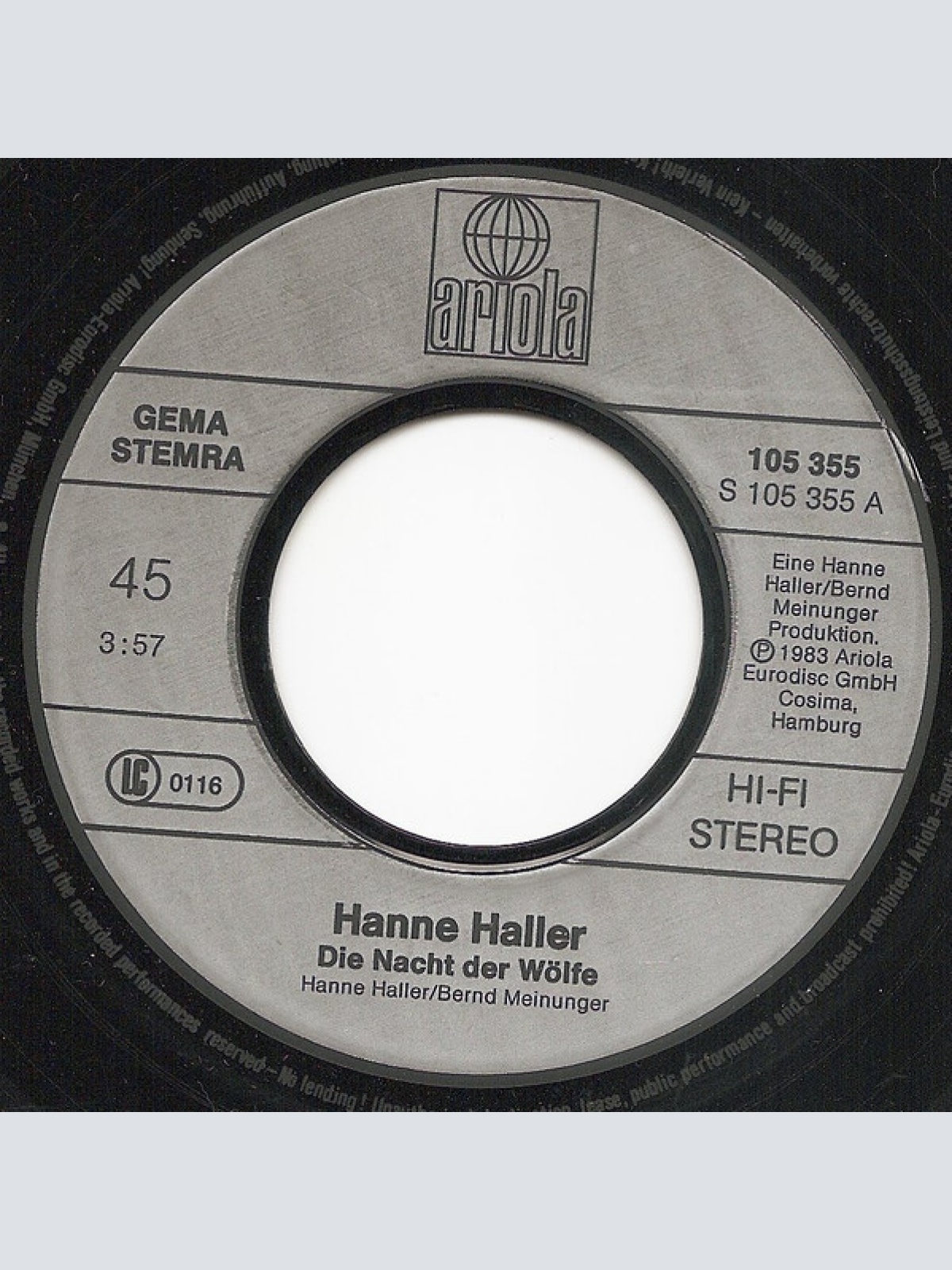 Vinyl / Hanne Haller - Die Nacht Der Wölfe