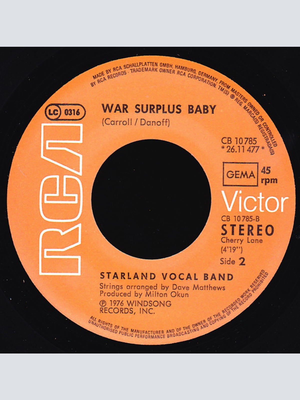 Vinyl / Starland Vocal Band - California Day