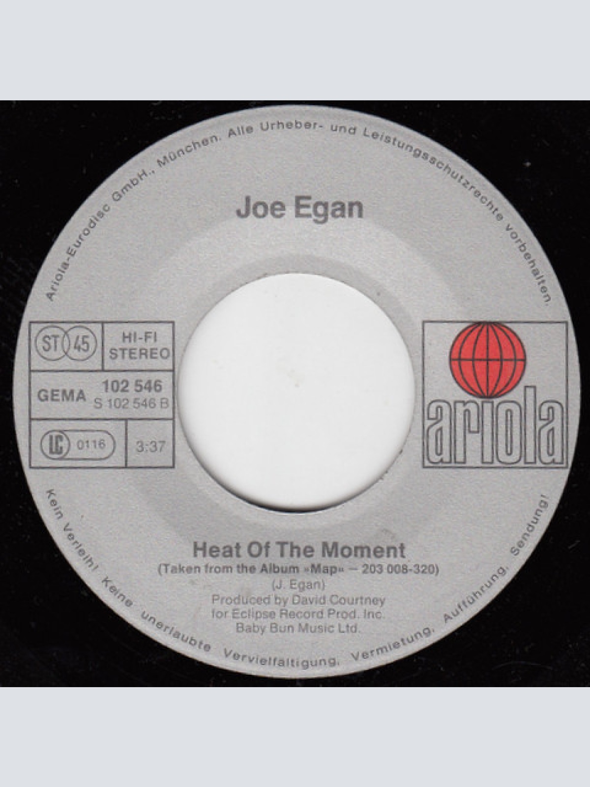 Vinyl / Joe Egan - Survivor