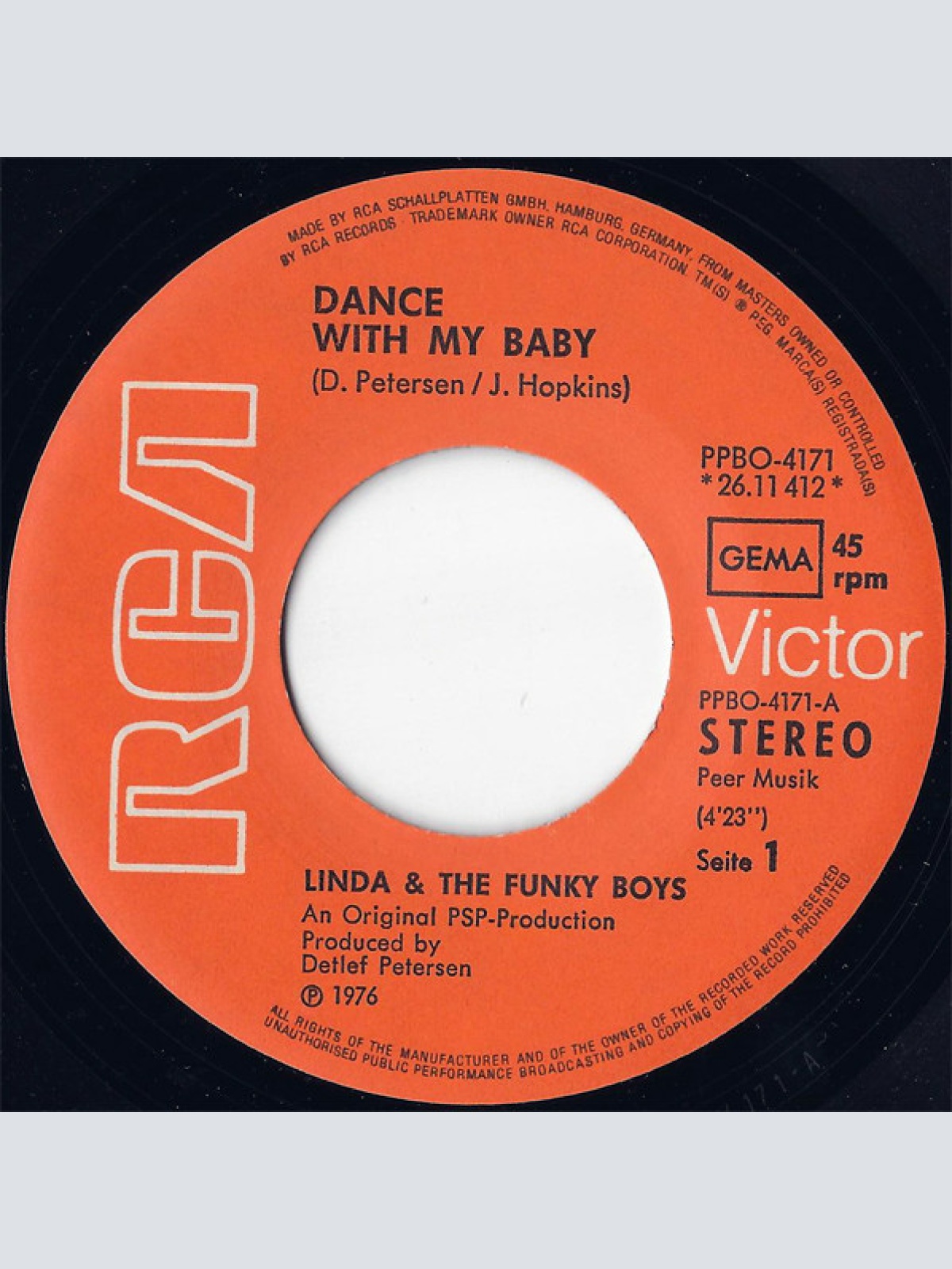Vinyl / Linda & The Funky Boys* - Dance With My Baby / Show It
