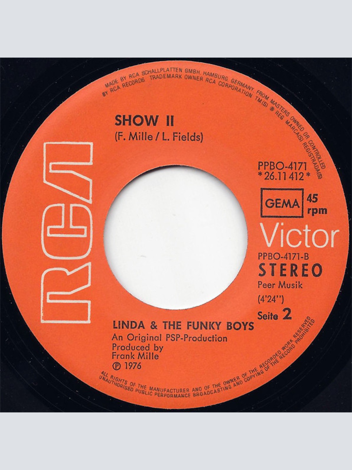Vinyl / Linda & The Funky Boys* - Dance With My Baby / Show It