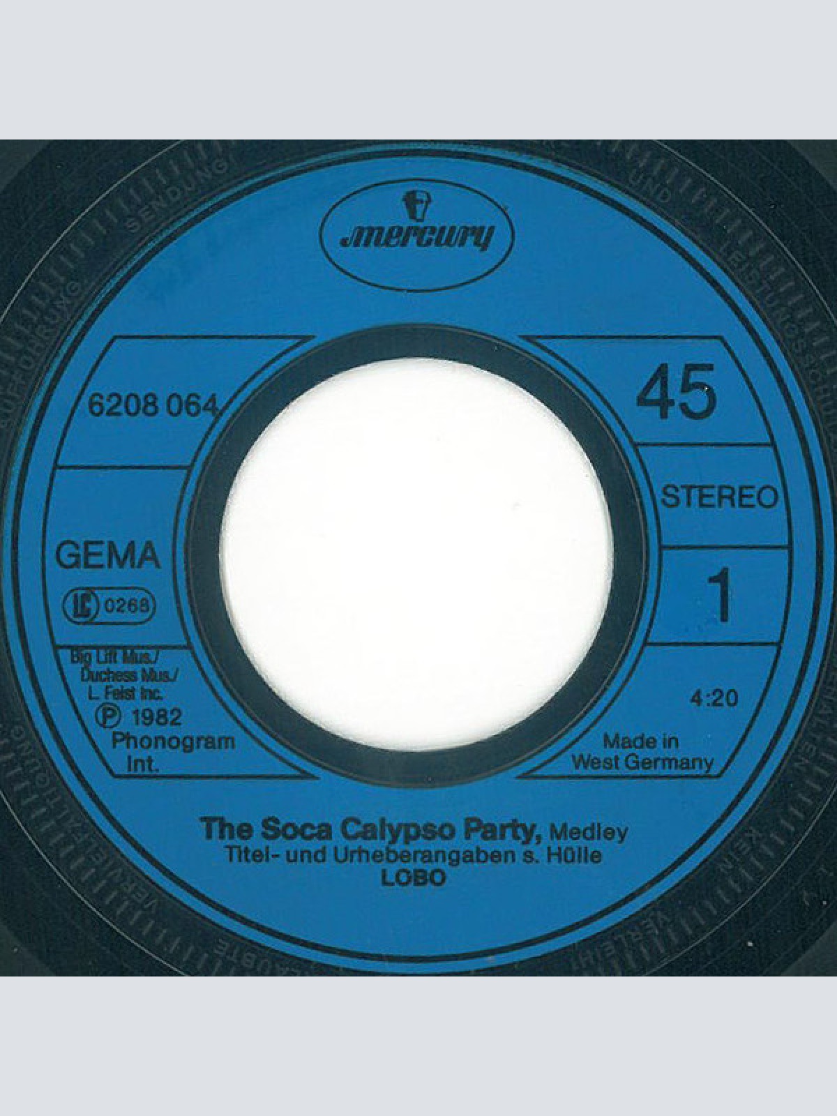 Vinyl / Lobo - The Soca Calypso Party