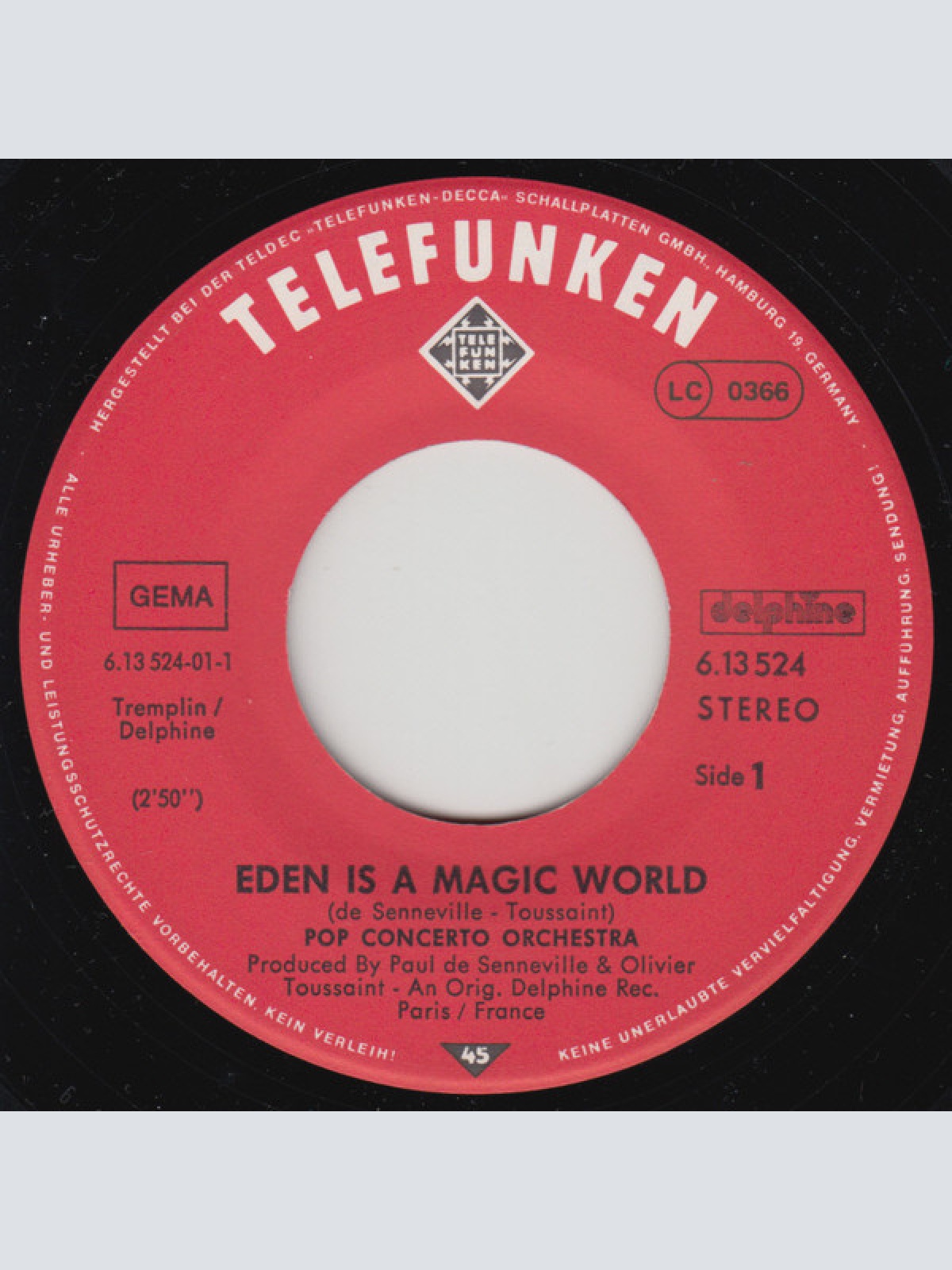 Vinyl / Pop Concerto Orchestra - Eden Is A Magic World