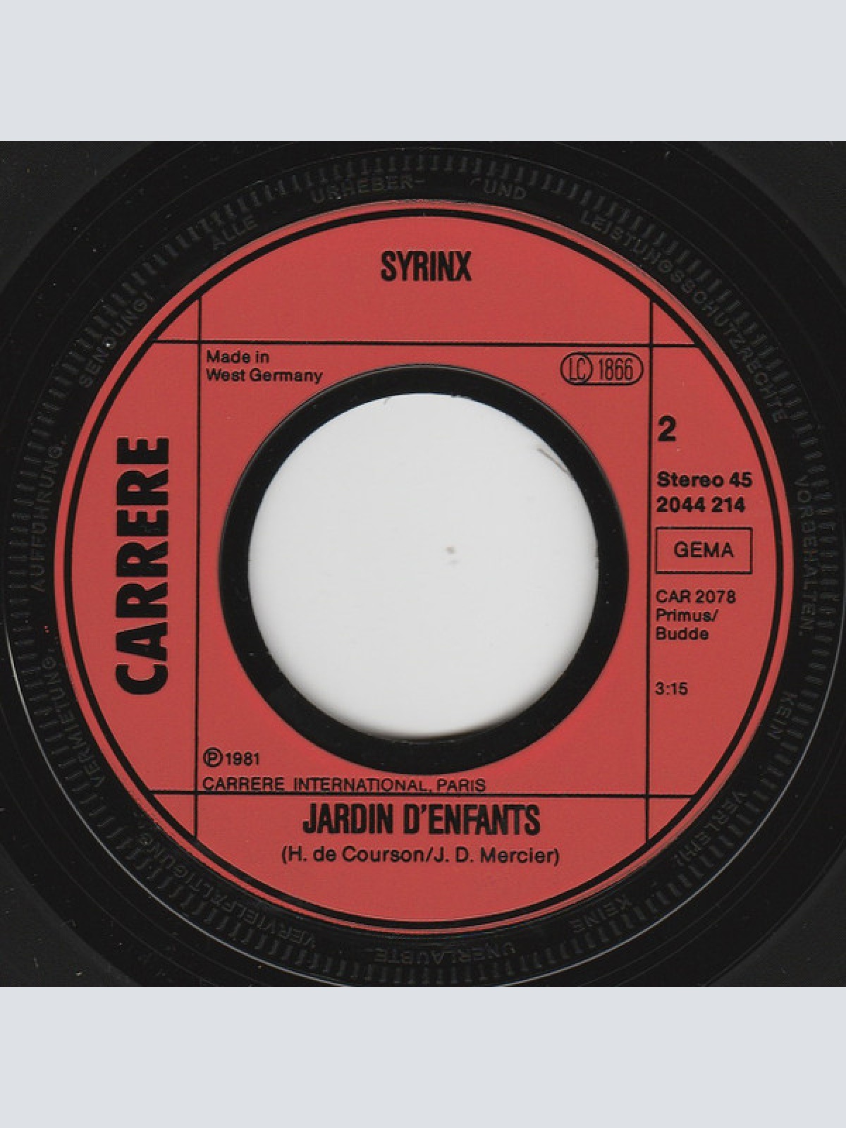 Vinyl / Syrinx (7) - Alexandra