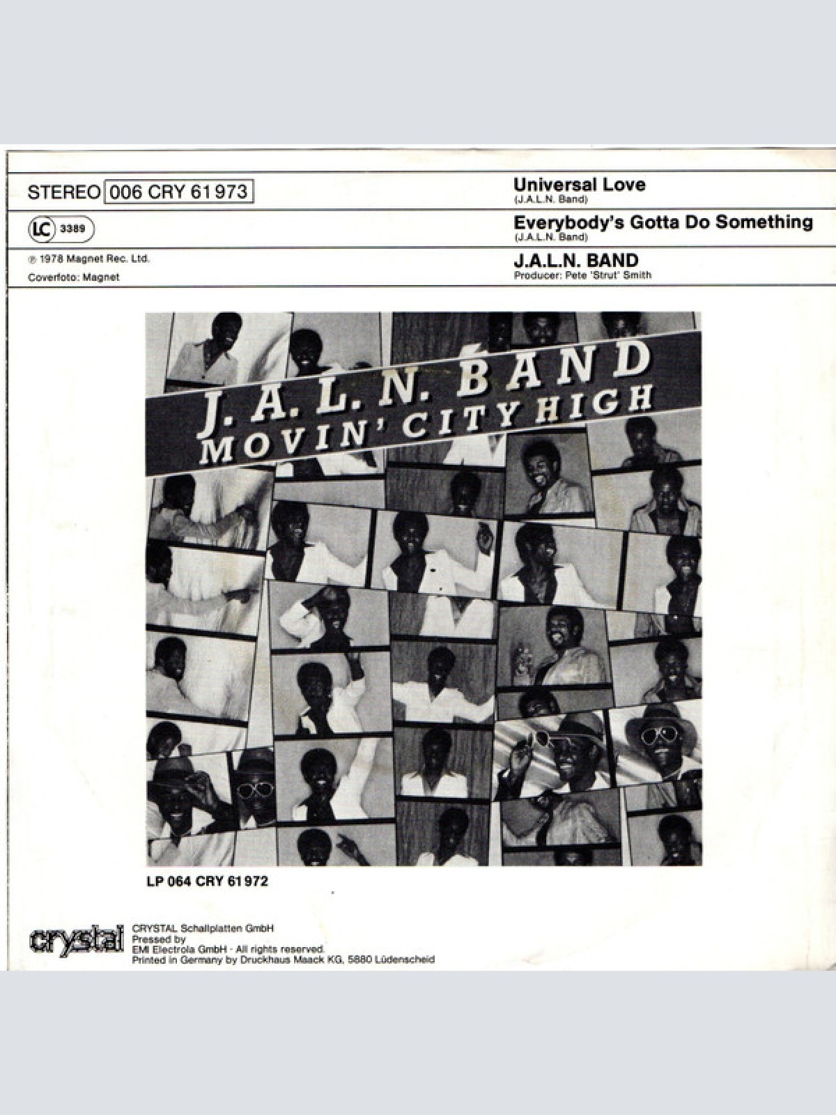 Vinyl / J.A.L.N. Band - Universal Love / Everybody's Gotta Do Something