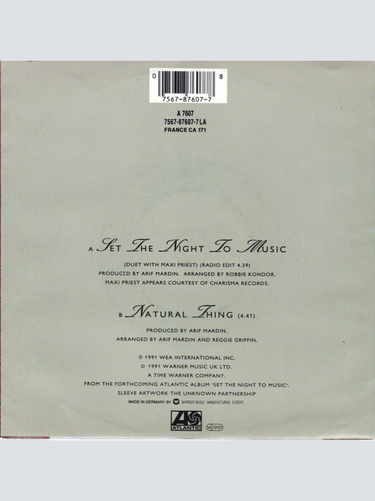 Vinyl / Roberta Flack Duet With Maxi Priest - Set The Night To Music