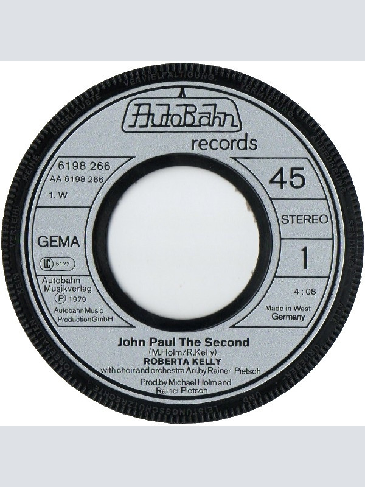 Vinyl / Roberta Kelly - John Paul The Second