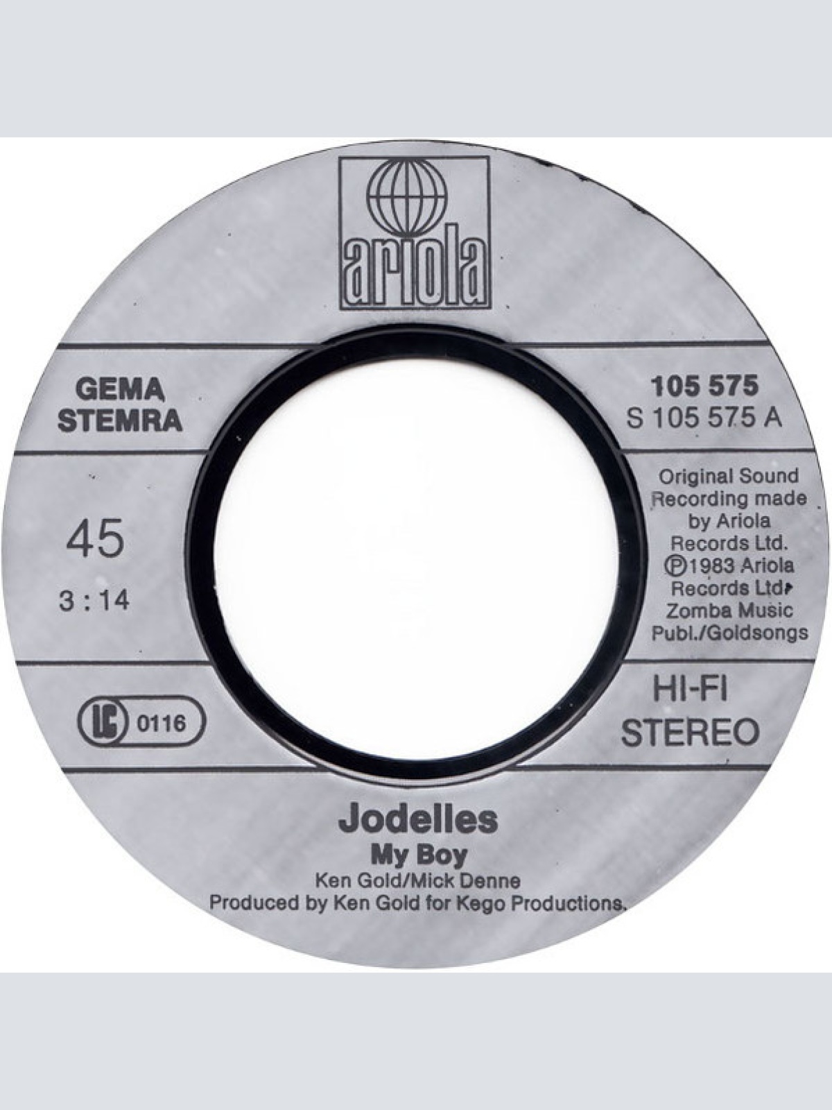 Vinyl / The Jodelles - My Boy