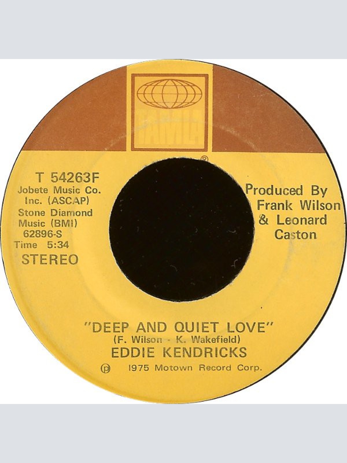 Vinyl / Eddie Kendricks - Happy / Deep And Quiet Love