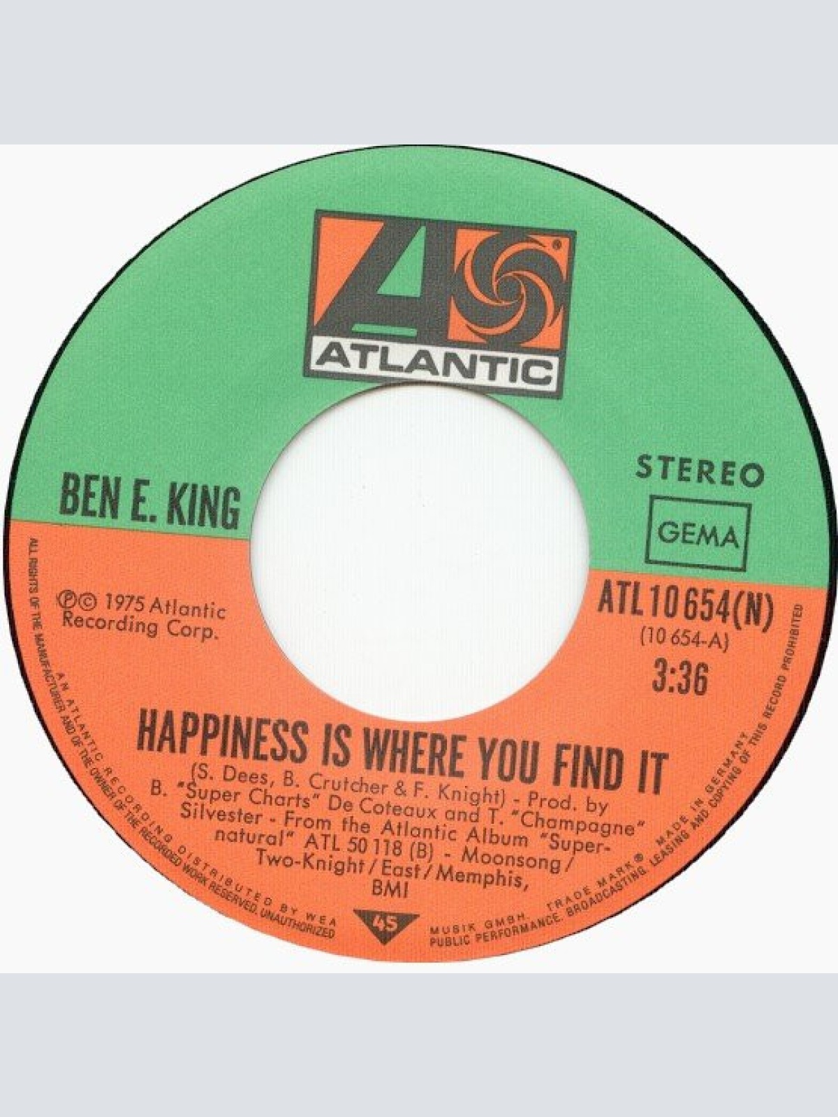 Vinyl / Ben E. King - Happiness Is Where You Find It