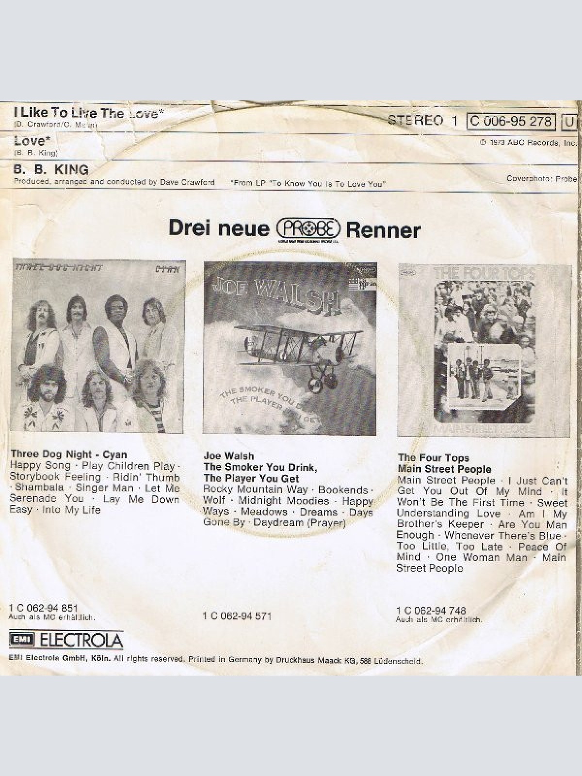 Vinyl / B.B. King - I Like To Live The Love