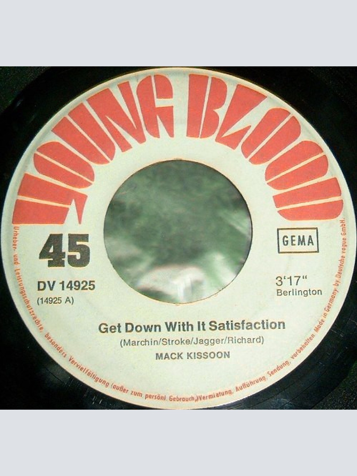 Vinyl / Mack Kissoon* - Get Down With It Satisfaction / I Really Care About You