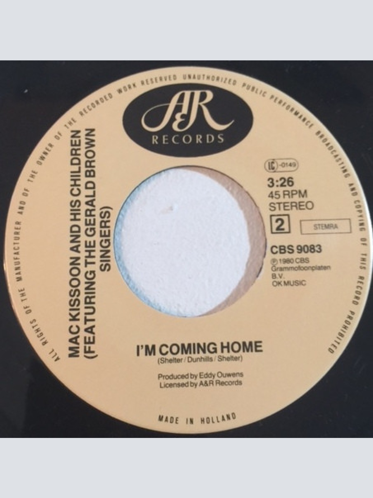 Vinyl / Mac Kissoon And His Children Featuring The Gerald Brown Singers - Glory Glory