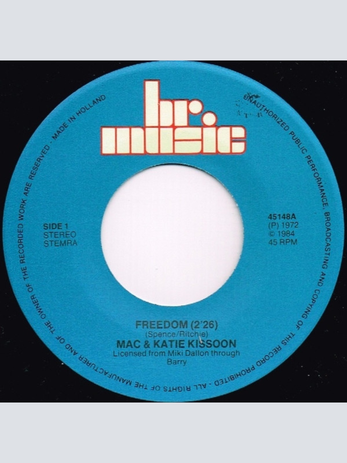 Vinyl / Mac & Katie Kissoon* - Freedom / Sing Along