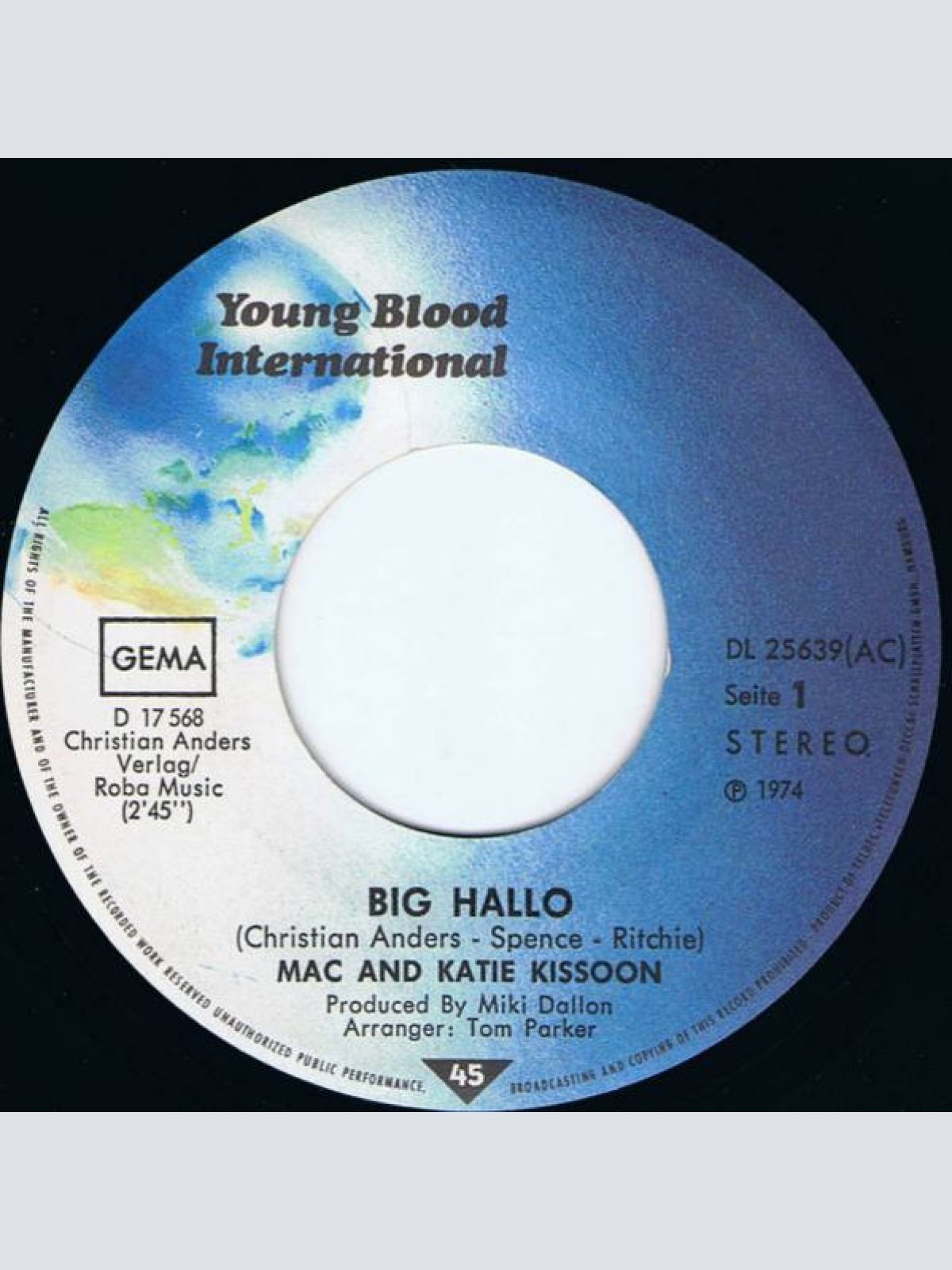 Vinyl / Mac & Katie Kissoon* - Big Hallo