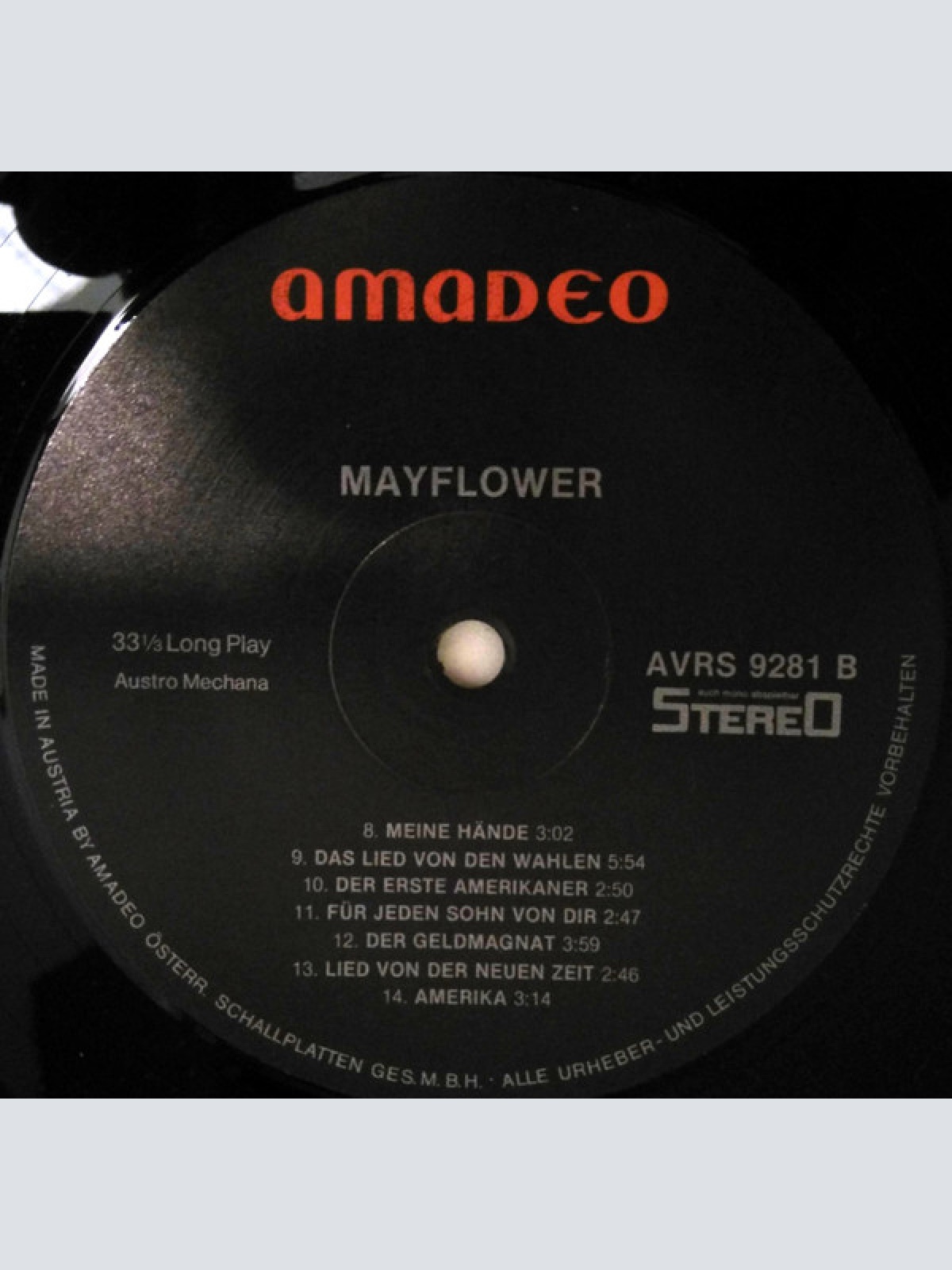 Vinyl / Éric Charden* - Guy Bontempelli - Mayflower - Deutschsprachige Erstauffuehrung Im Theater An Der Wien