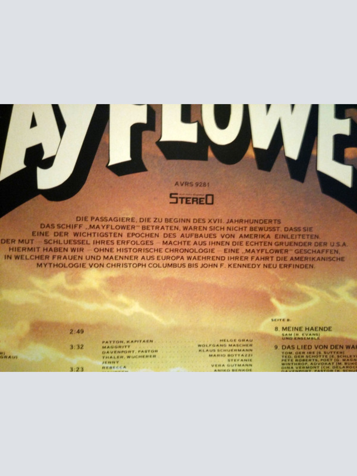 Vinyl / Éric Charden* - Guy Bontempelli - Mayflower - Deutschsprachige Erstauffuehrung Im Theater An Der Wien