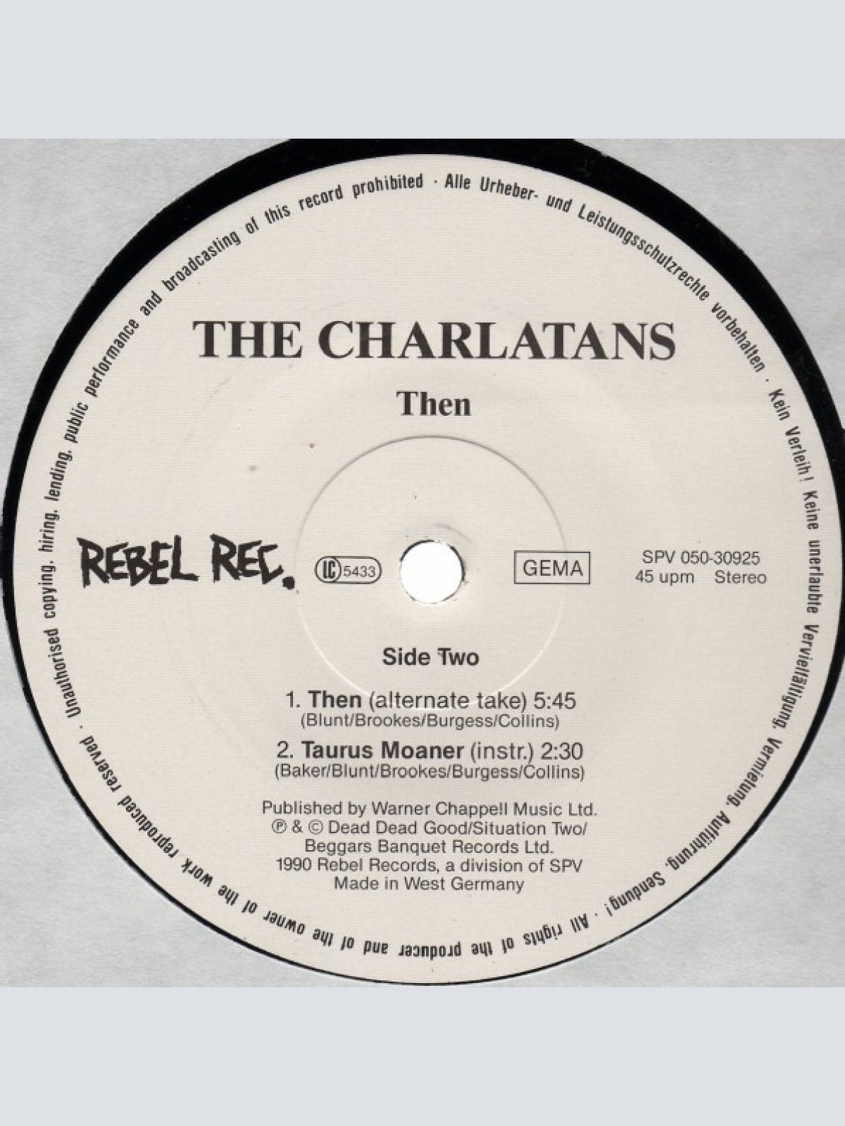 Vinyl / The Charlatans - Then