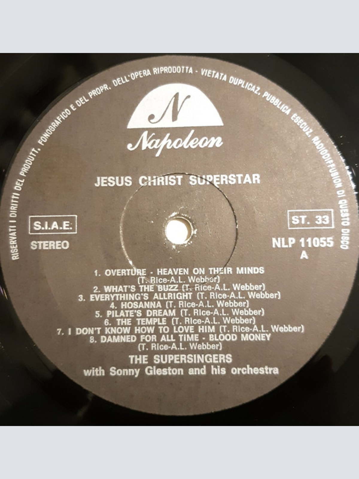 Vinyl / The Supersingers* With Sonny Gleston And His Orchestra* - Jesus Christ Superstar
