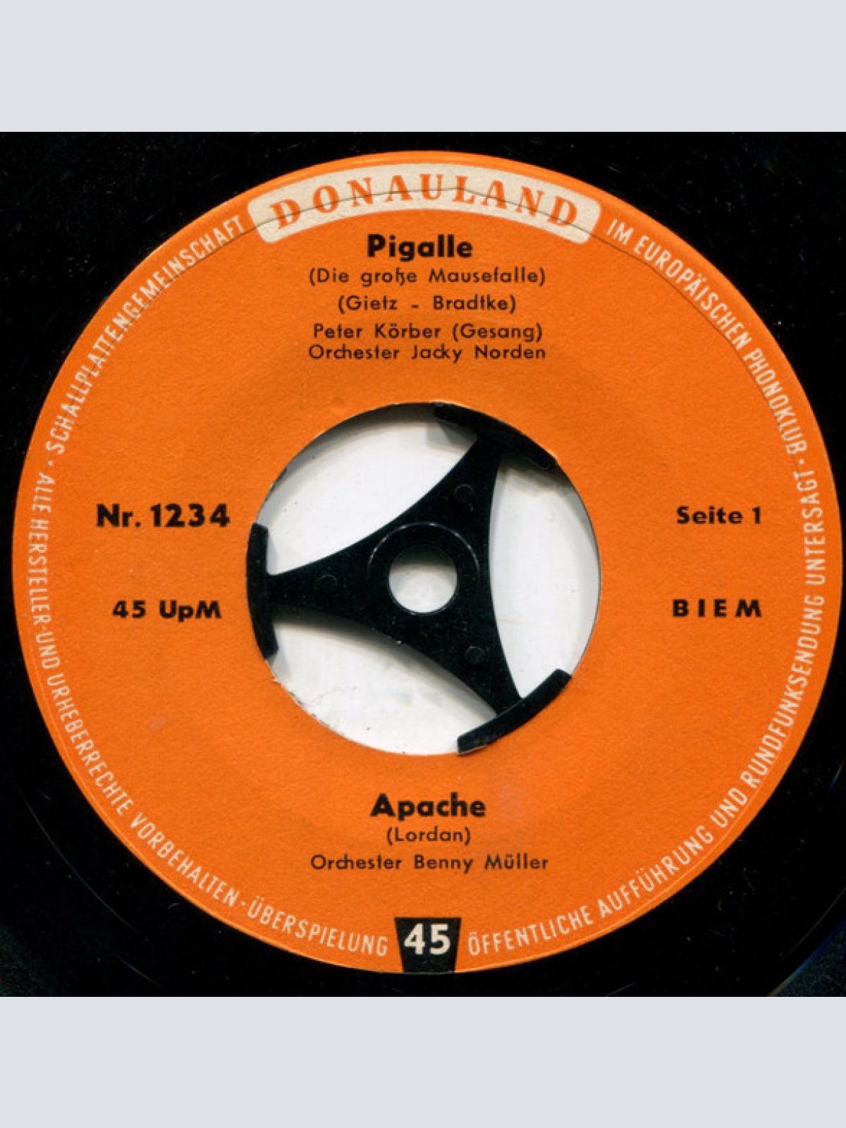 Vinyl / Peter Körber / Orchester Benny Müller / Die Larson-Boys* / Tim Horton (5) - Pigalle / Apache / Salome / Rastlos